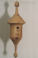 miniatuurvogelhuisje; Ø 3,5 x 10 cm
