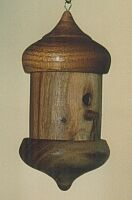 miniature birdbox; Ø 3 x 6 cm