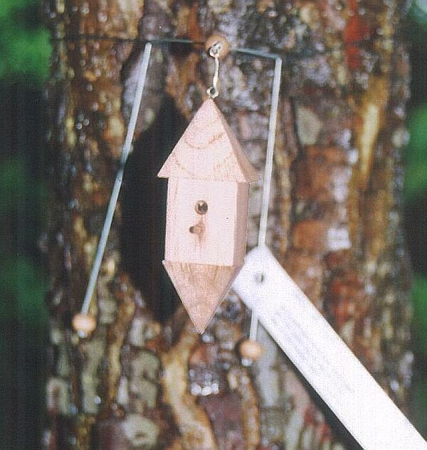 miniatuurvogelhuisje, eiken