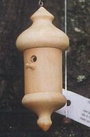 miniature birdbox; Ø 3,5 x 8 cm