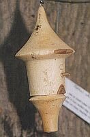 miniatuurvogelhuisje; Ø 4 x 8 cm