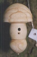 miniature birdbox; Ø 4,5 x 7,5 cm