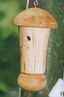 miniatuurvogelhuisje; Ø 3 x 6 cm