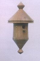 miniatuurvogelhuisje; Ø 4,5 x 5,5 cm