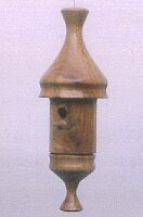miniature birdbox; Ø 3,5 x 8 cm