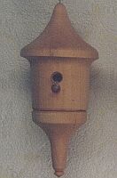 miniature birdbox; Ø 3,5 x 5,5 cm