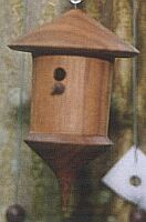 miniature birdbox; Ø 4 x 6,5 cm