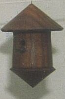 miniature birdbox; Ø 4 x 5,5 cm