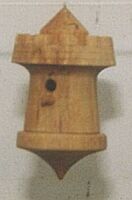 miniatuurvogelhuisje; Ø 4 x 5,5 cm