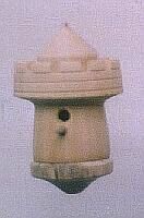 miniature birdbox; Ø 4 x 5 cm